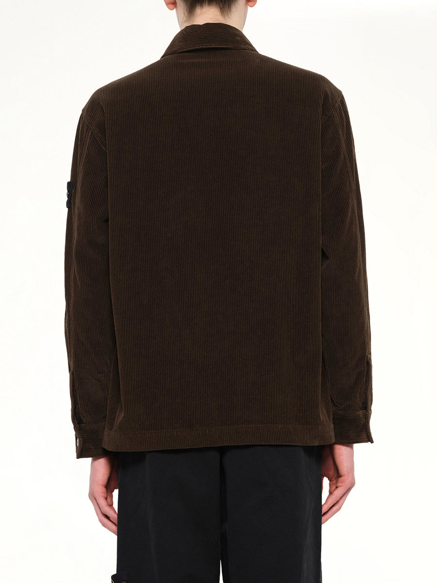 1200016 Corduroy Shirt in Coal Grey