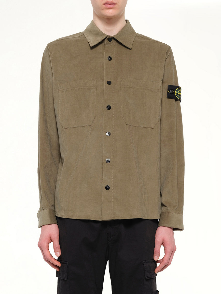 1200042 Cotton Shirt in Military Green