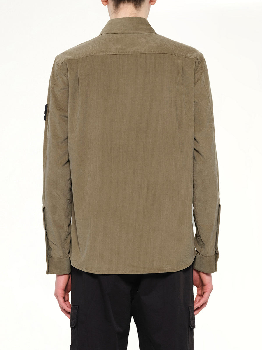 1200042 Cotton Shirt in Military Green