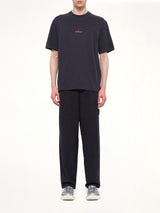 2100001 Cotton Logo T-Shirt in Blue Navy