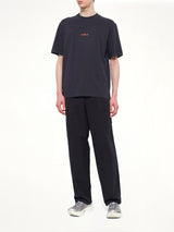 2100001 Cotton Logo T-Shirt in Blue Navy