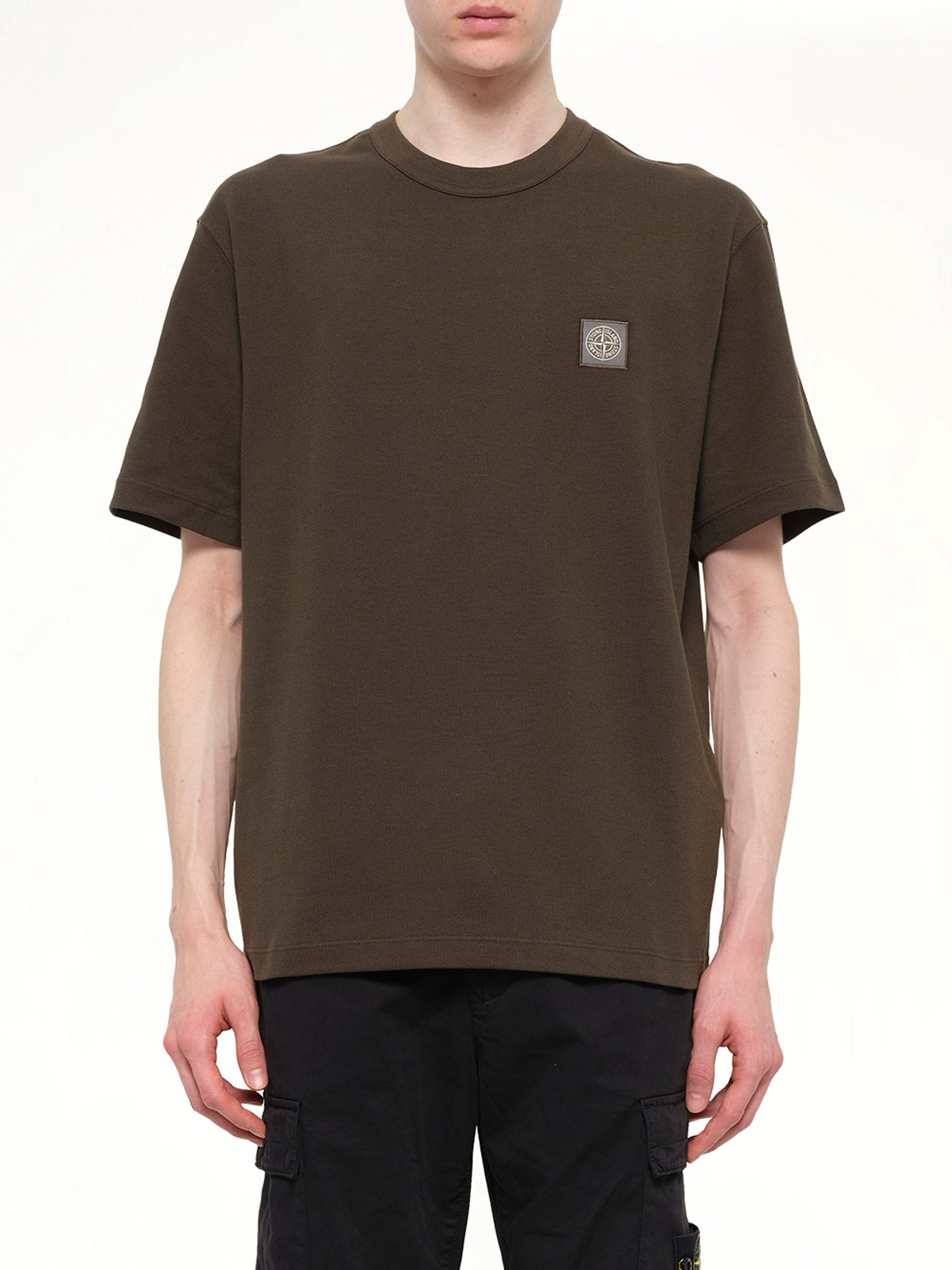 2100015 Cotton Compass T-Shirt in Coal Grey