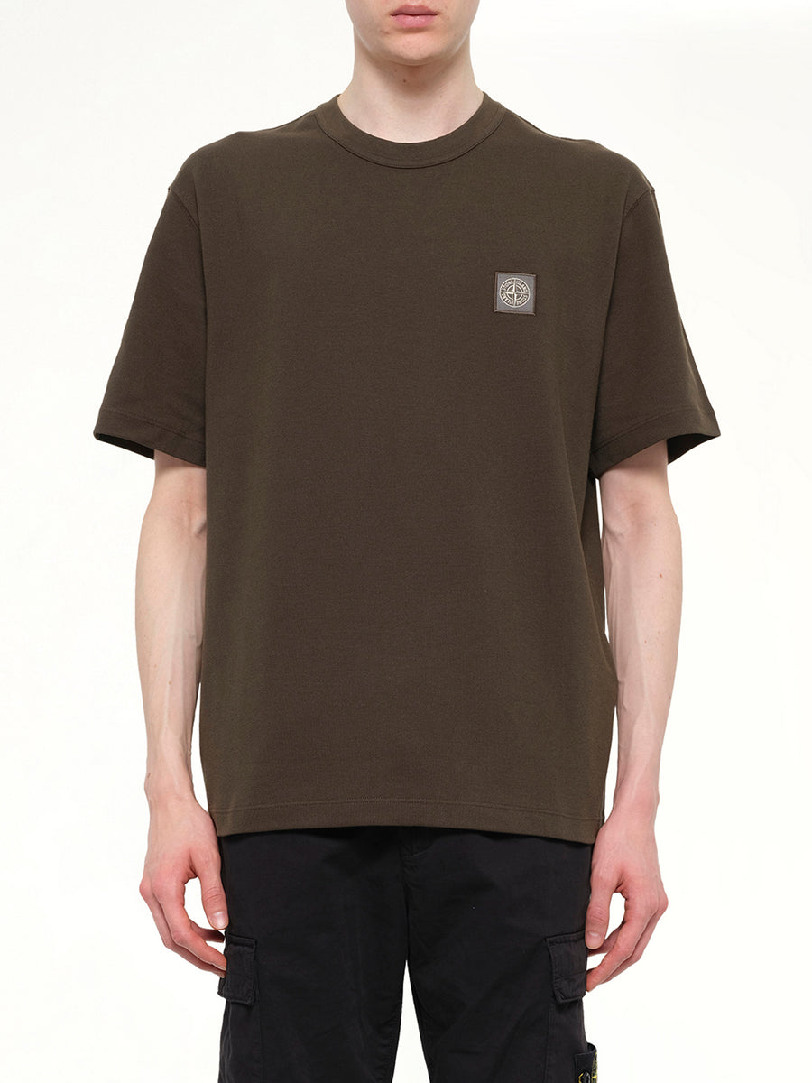 2100015 Cotton Compass T-Shirt in Coal Grey