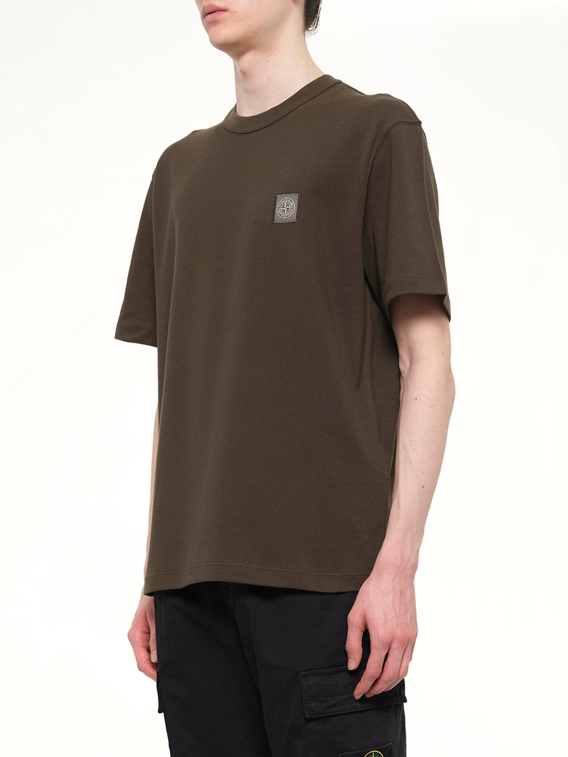 2100015 Cotton Compass T-Shirt in Coal Grey