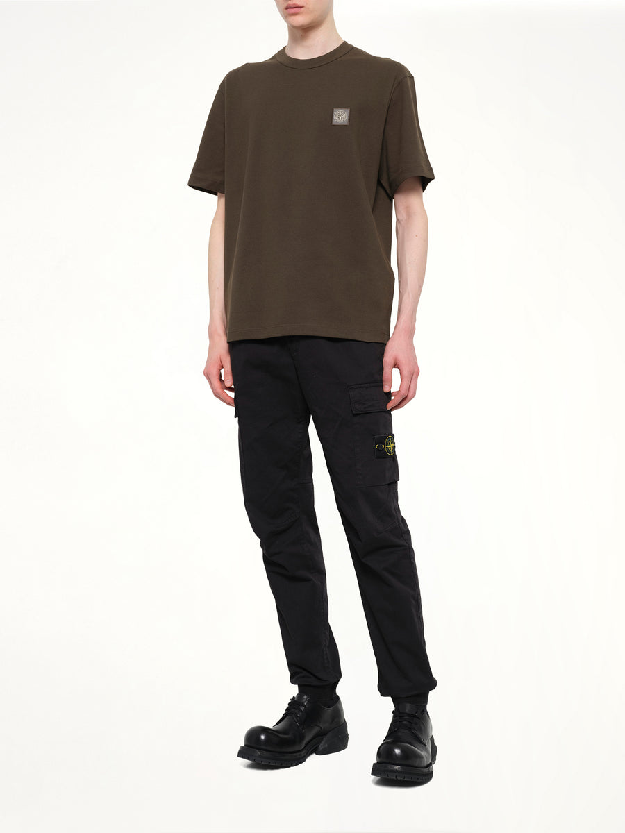 2100015 Cotton Compass T-Shirt in Coal Grey