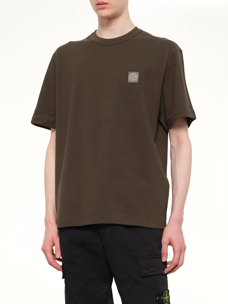 2100015 Cotton Compass T-Shirt in Coal Grey