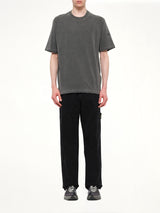 2100024 Garment Dyed T-Shirt in Black