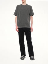 2100024 Garment Dyed T-Shirt in Black