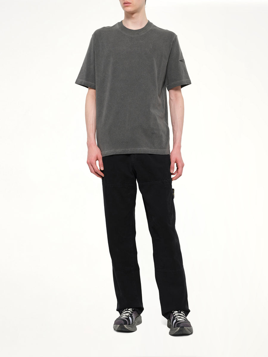 2100024 Garment Dyed T-Shirt in Black