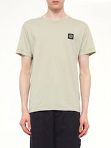 2100027 Cotton Compass Patch T-Shirt in Sand
