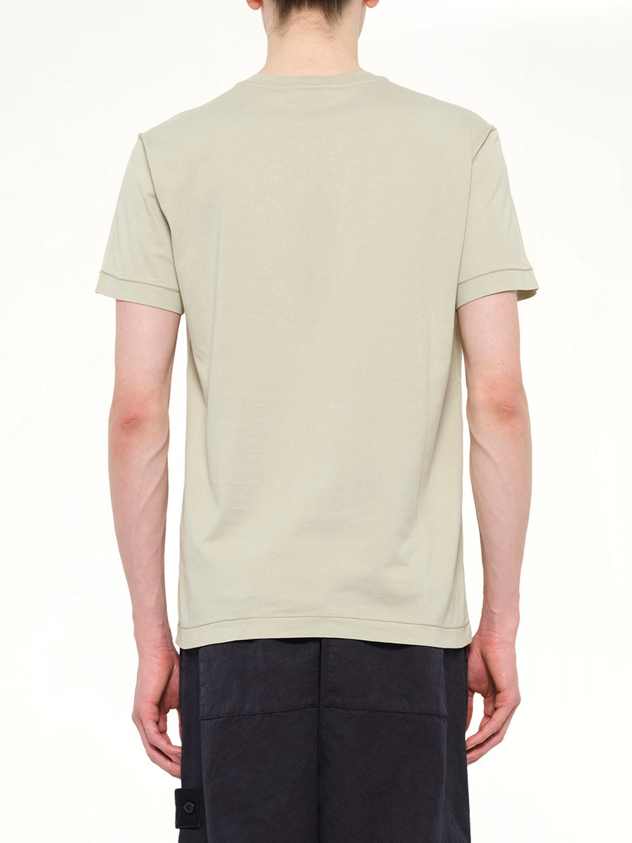 2100027 Cotton Compass Patch T-Shirt in Sand