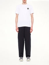 2100027 Cotton Compass Patch T-Shirt in White
