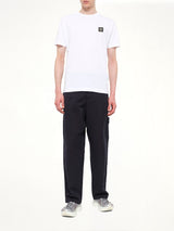 2100027 Cotton Compass Patch T-Shirt in White
