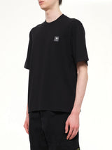 2100030 Cotton Compass Patch T-Shirt in Black