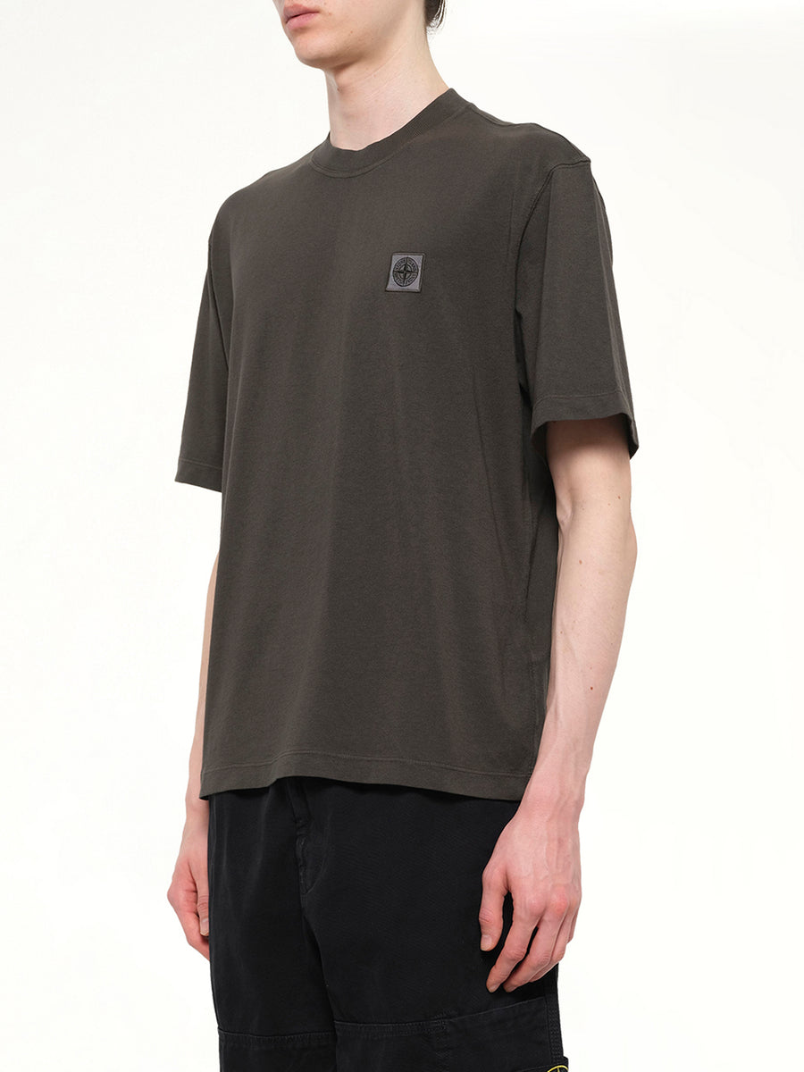 2100030 Cotton Compass T-Shirt in Coal Grey