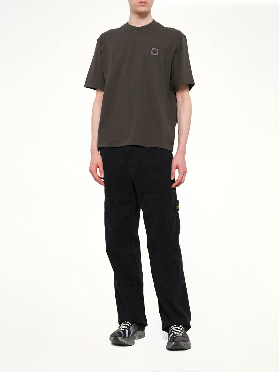2100030 Cotton Compass T-Shirt in Coal Grey