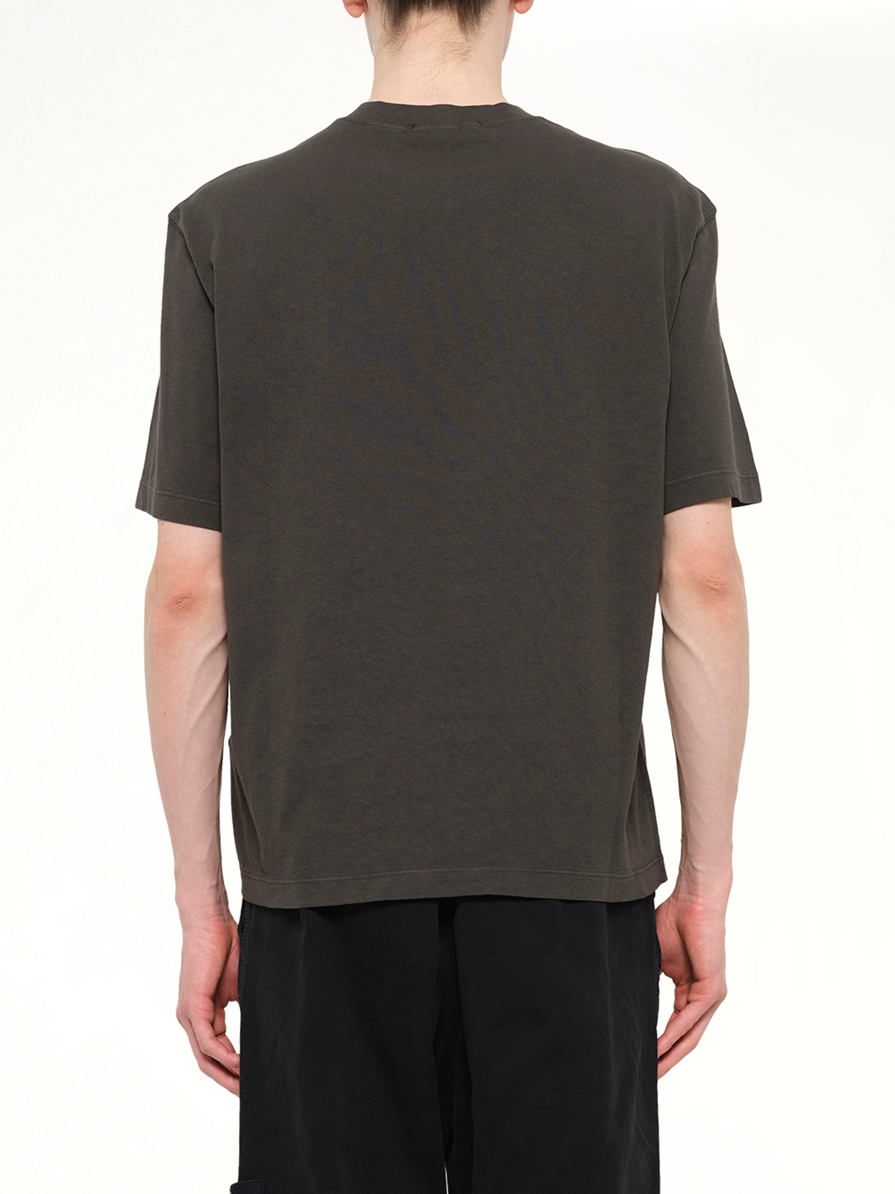 2100030 Cotton Compass T-Shirt in Coal Grey