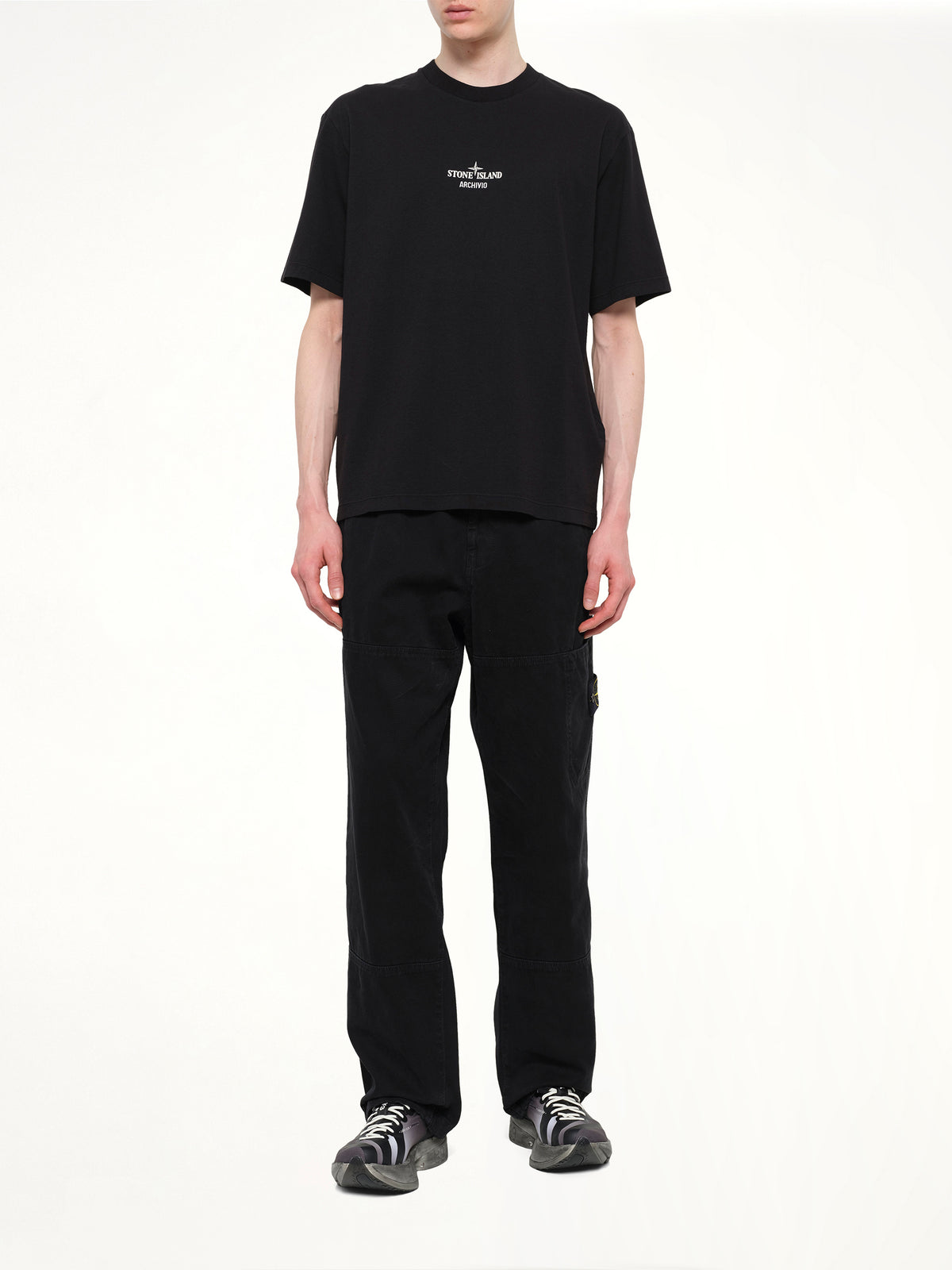 2100033 Cotton Logo T-Shirt in Black