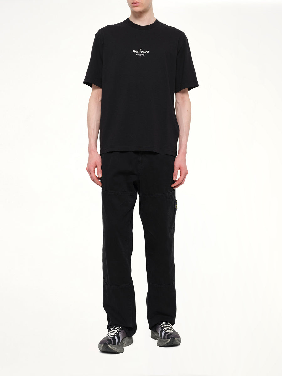 2100033 Cotton Logo T-Shirt in Black
