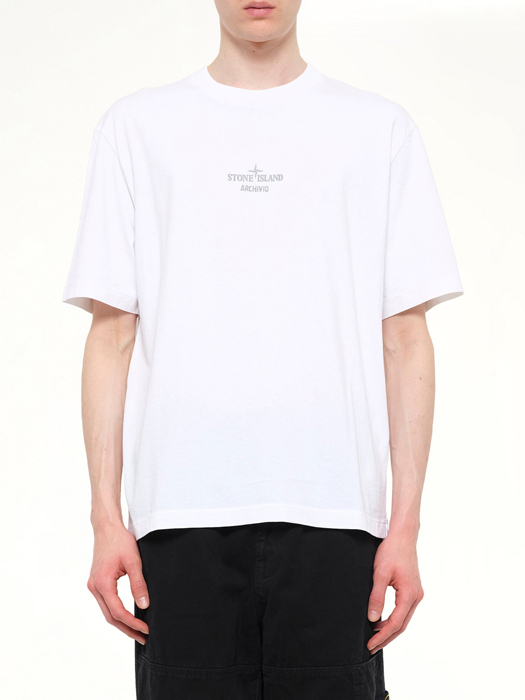 2100033 Cotton Logo T-Shirt in White