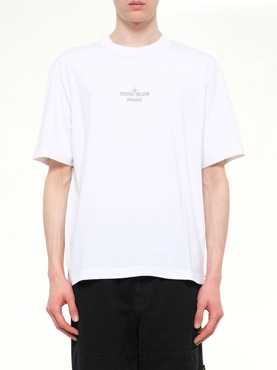 2100033 Cotton Logo T-Shirt in White