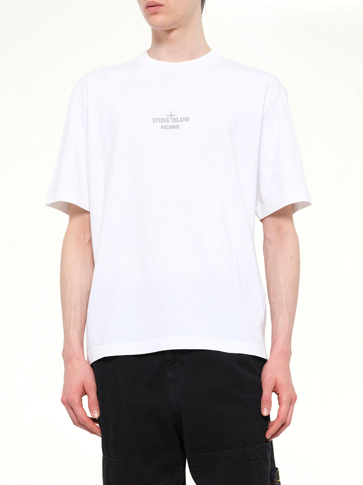 2100033 Cotton Logo T-Shirt in White