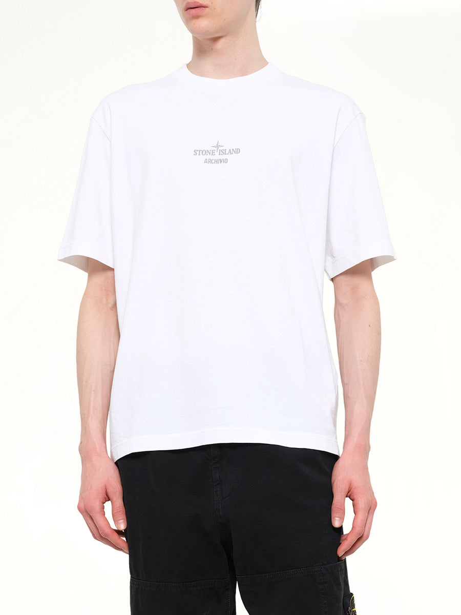 2100033 Cotton Logo T-Shirt in White