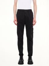 3100033 Cotton Satin Trouser in Black