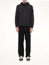 4100001 Crinkle Reps Hooded Jacket in Black