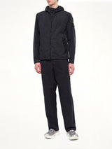 4100001 Crinkle Reps Hooded Jacket in Navy Blue