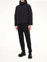 4100010 Nylon Short Parka in Black