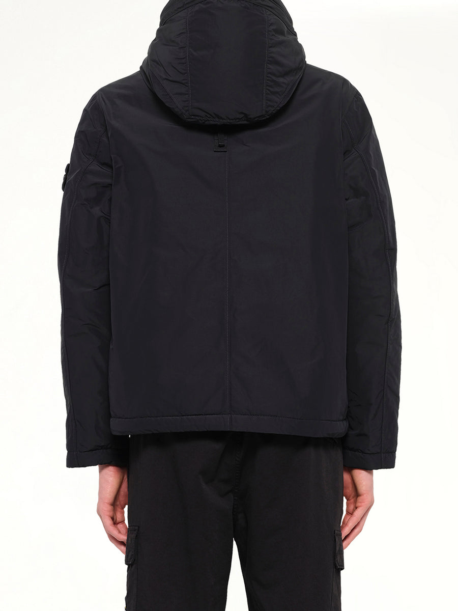 4100010 Nylon Short Parka in Black