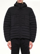 4100107 Seamless Tunnel Nylon Down Jacket in Black