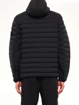 4100107 Seamless Tunnel Nylon Down Jacket in Black