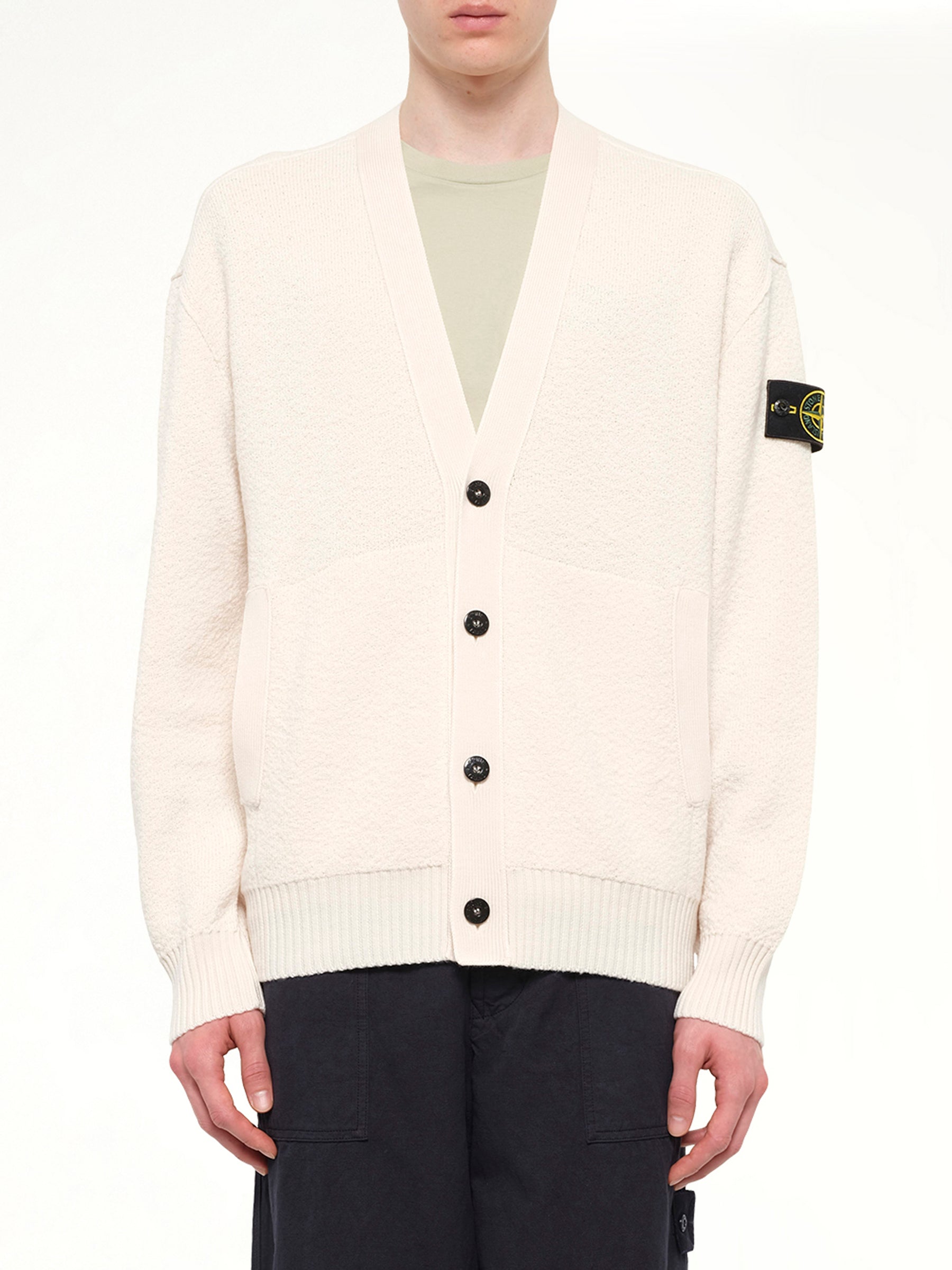 5100010 Light RWS Wool Cardigan in Ivory