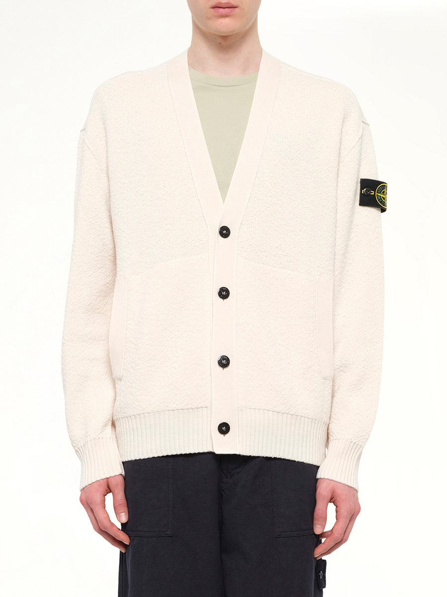 5100010 Light RWS Wool Cardigan in Ivory