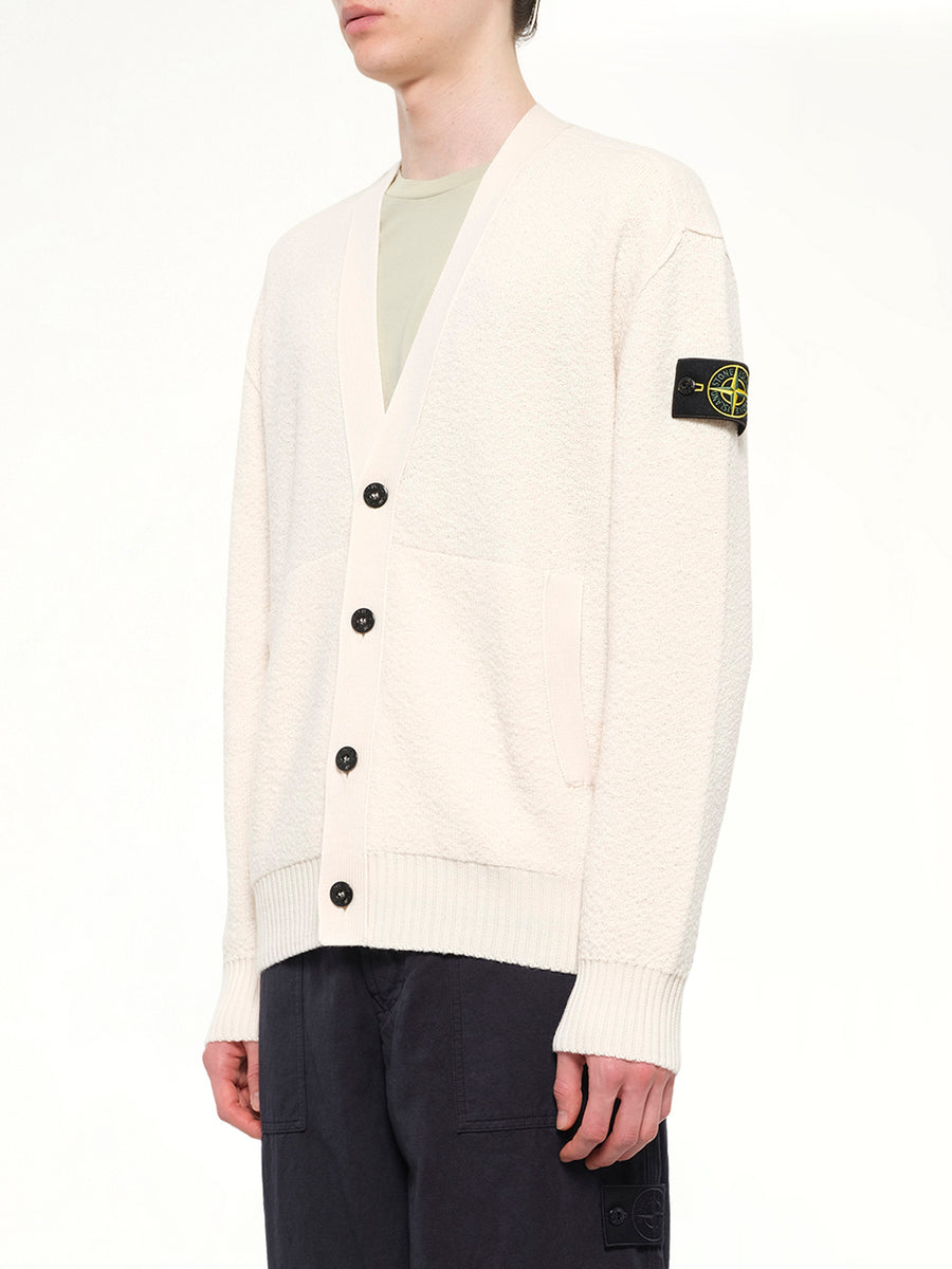 5100010 Light RWS Wool Cardigan in Ivory