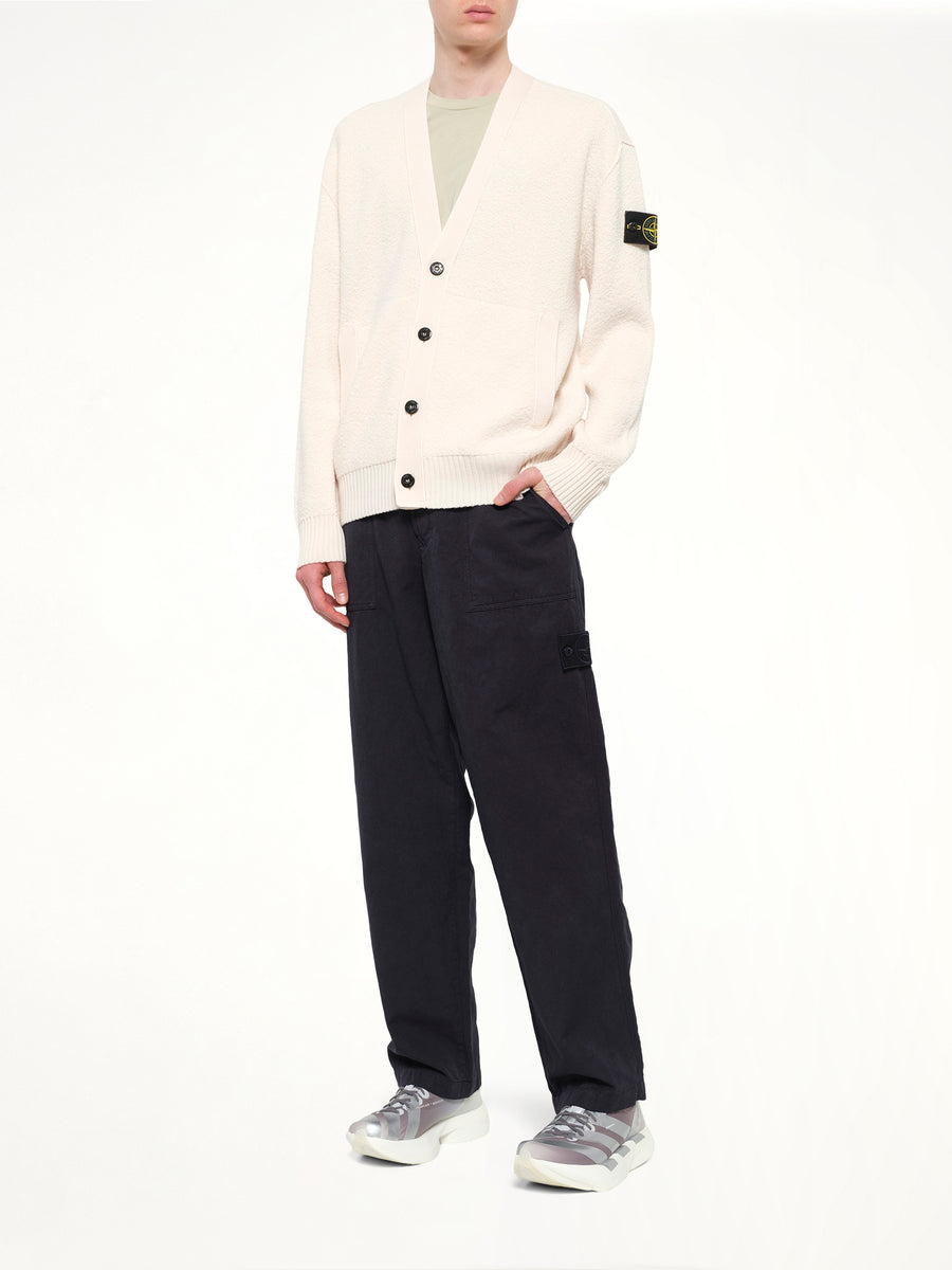 5100010 Light RWS Wool Cardigan in Ivory