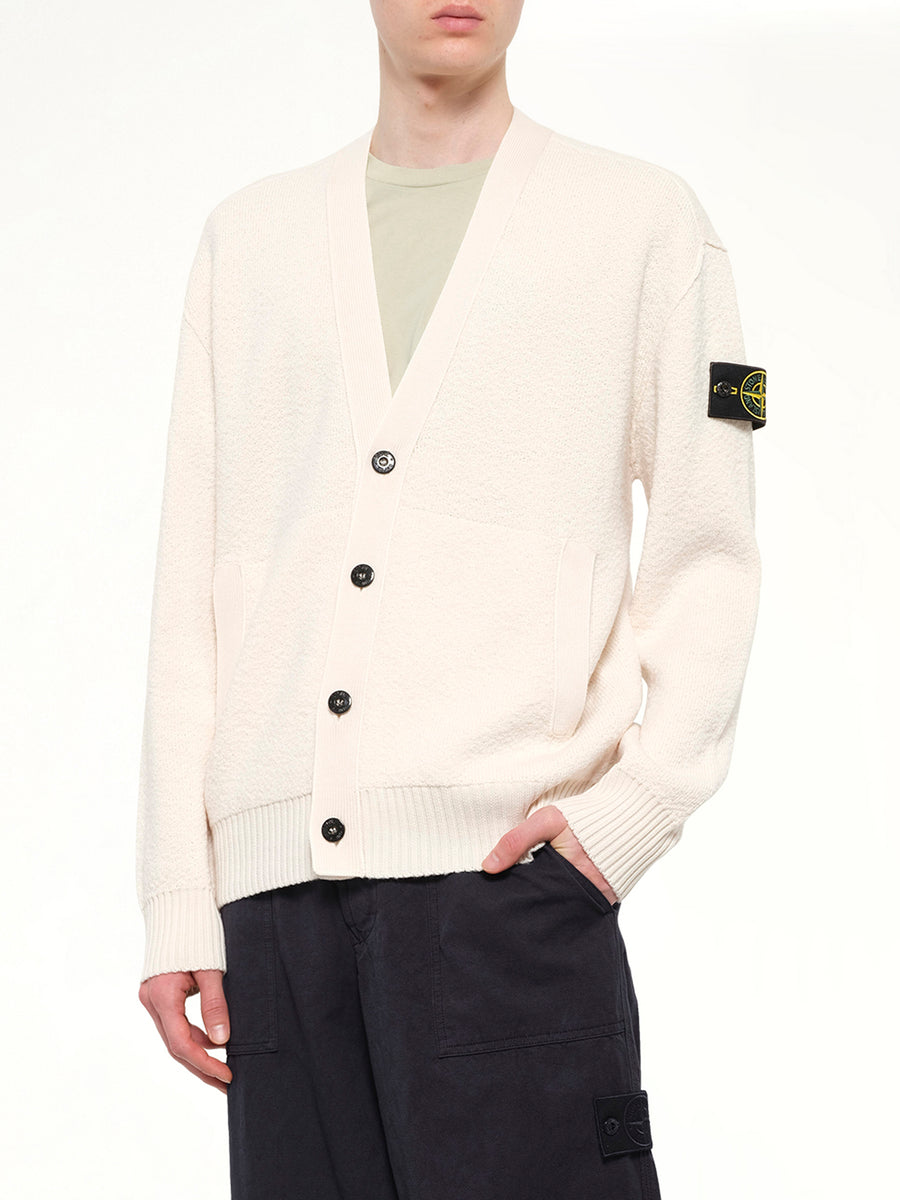 5100010 Light RWS Wool Cardigan in Ivory