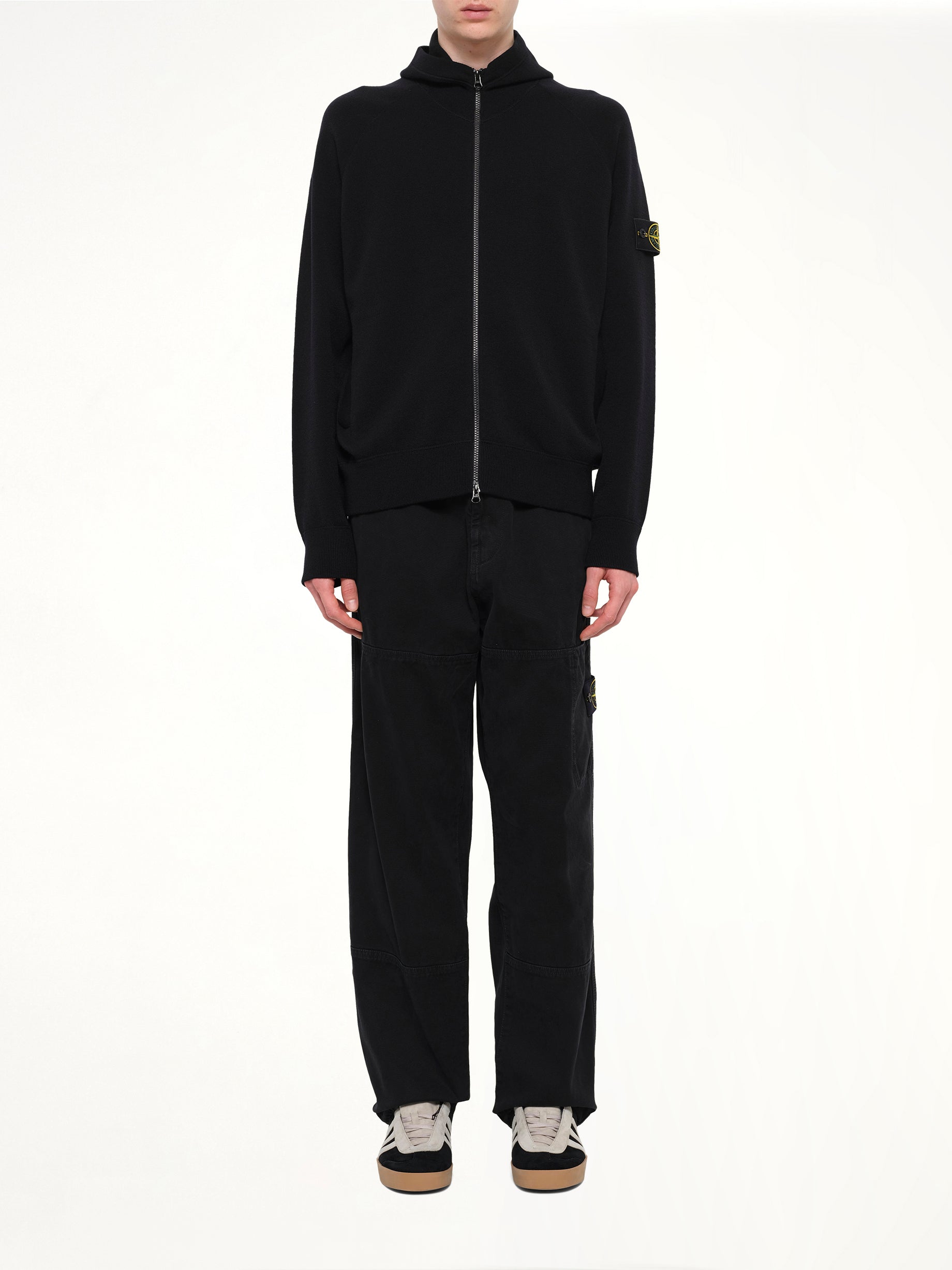 5100062 Wool Hoodie in Black