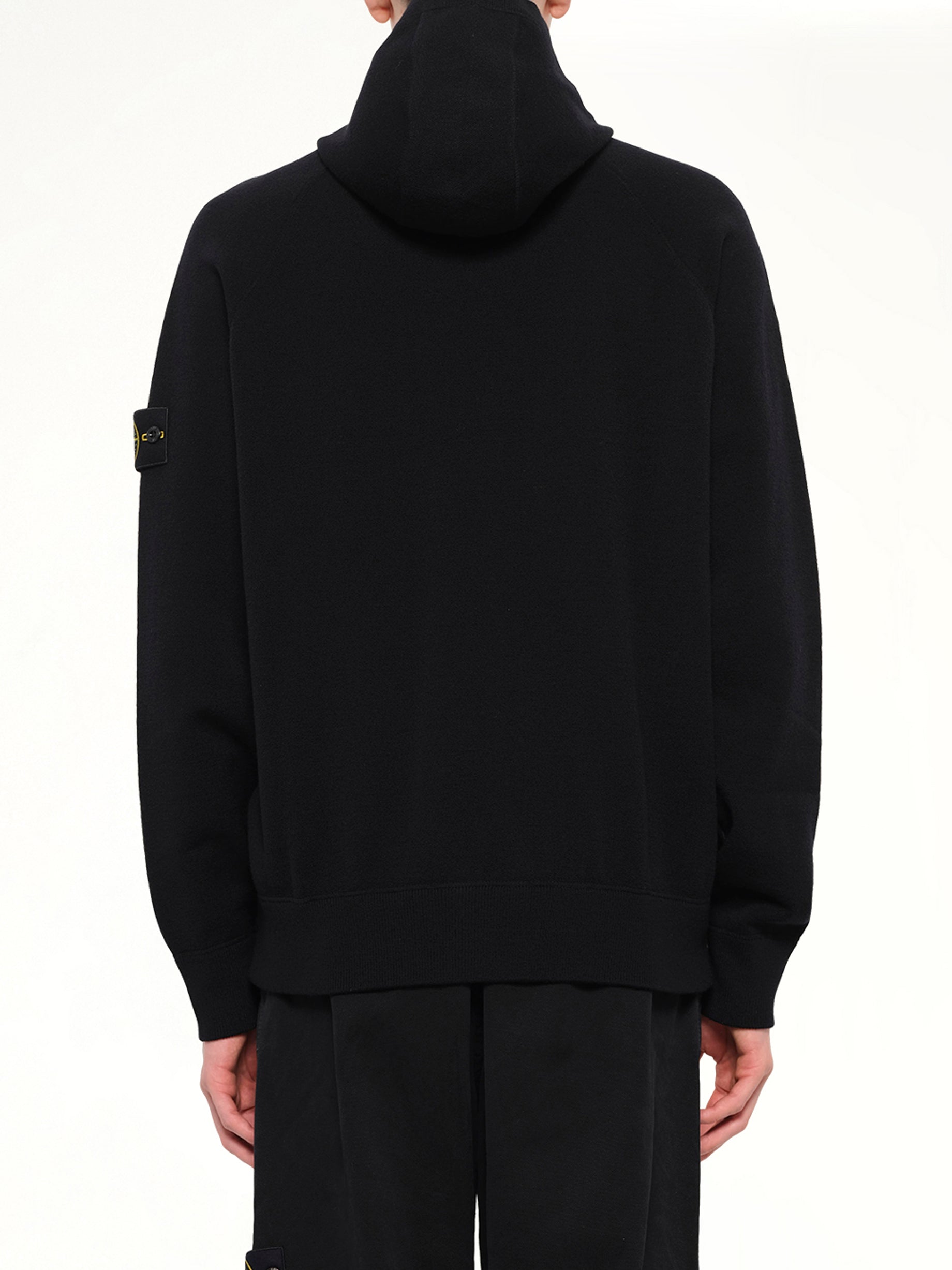 5100062 Wool Hoodie in Black