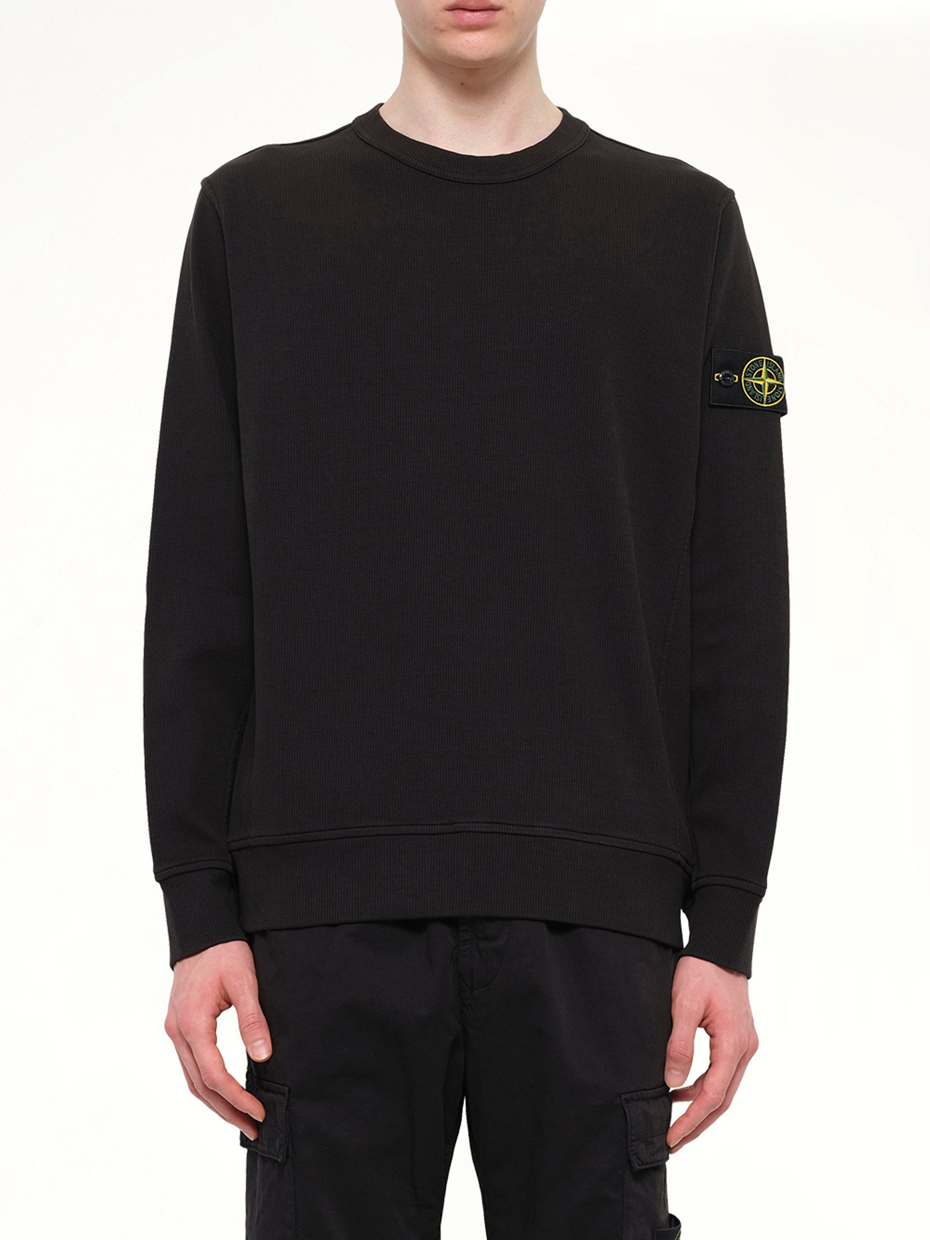 6100017 Organic Cotton Sweatshirt in Black