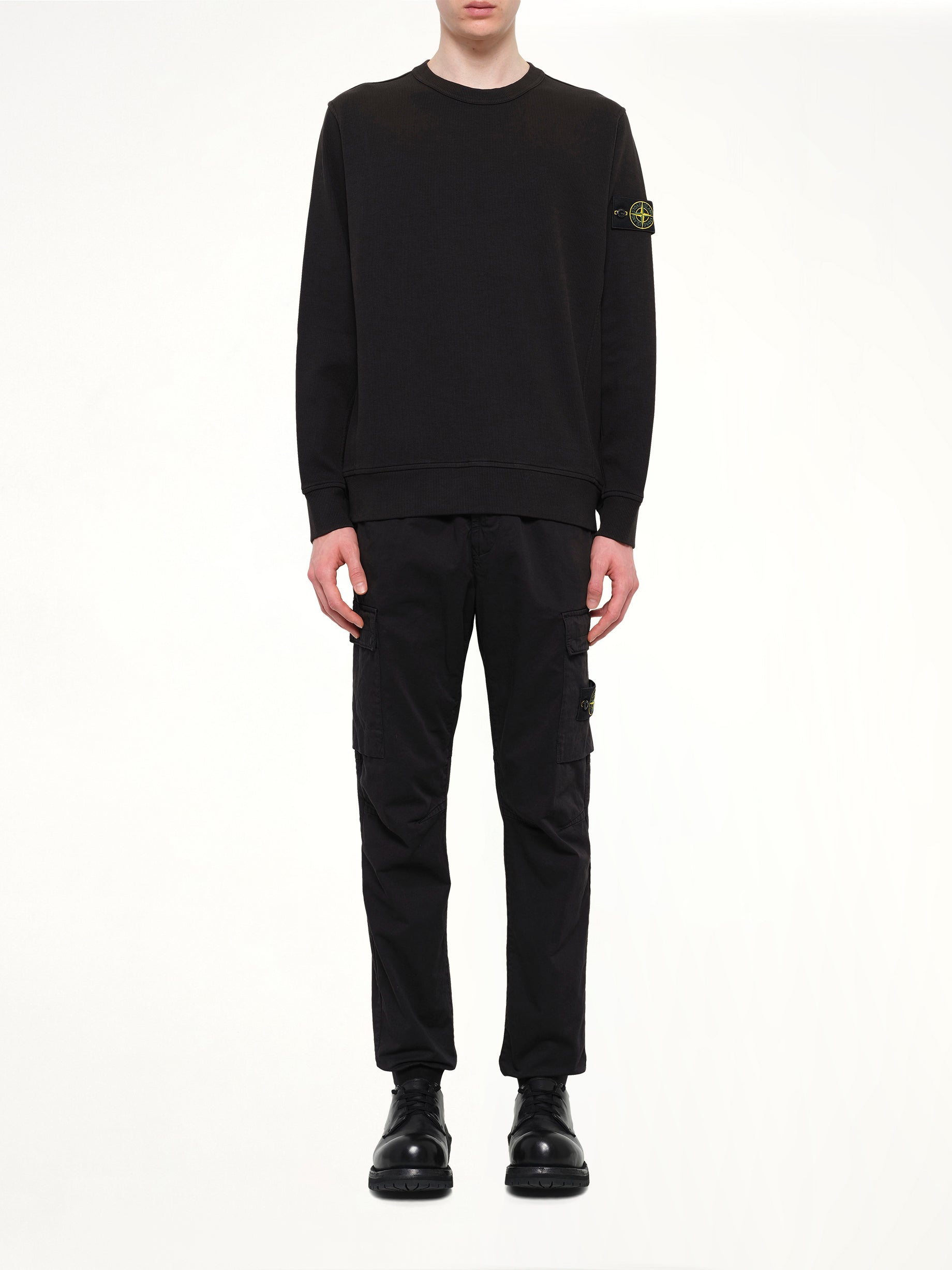 6100017 Organic Cotton Sweatshirt in Black