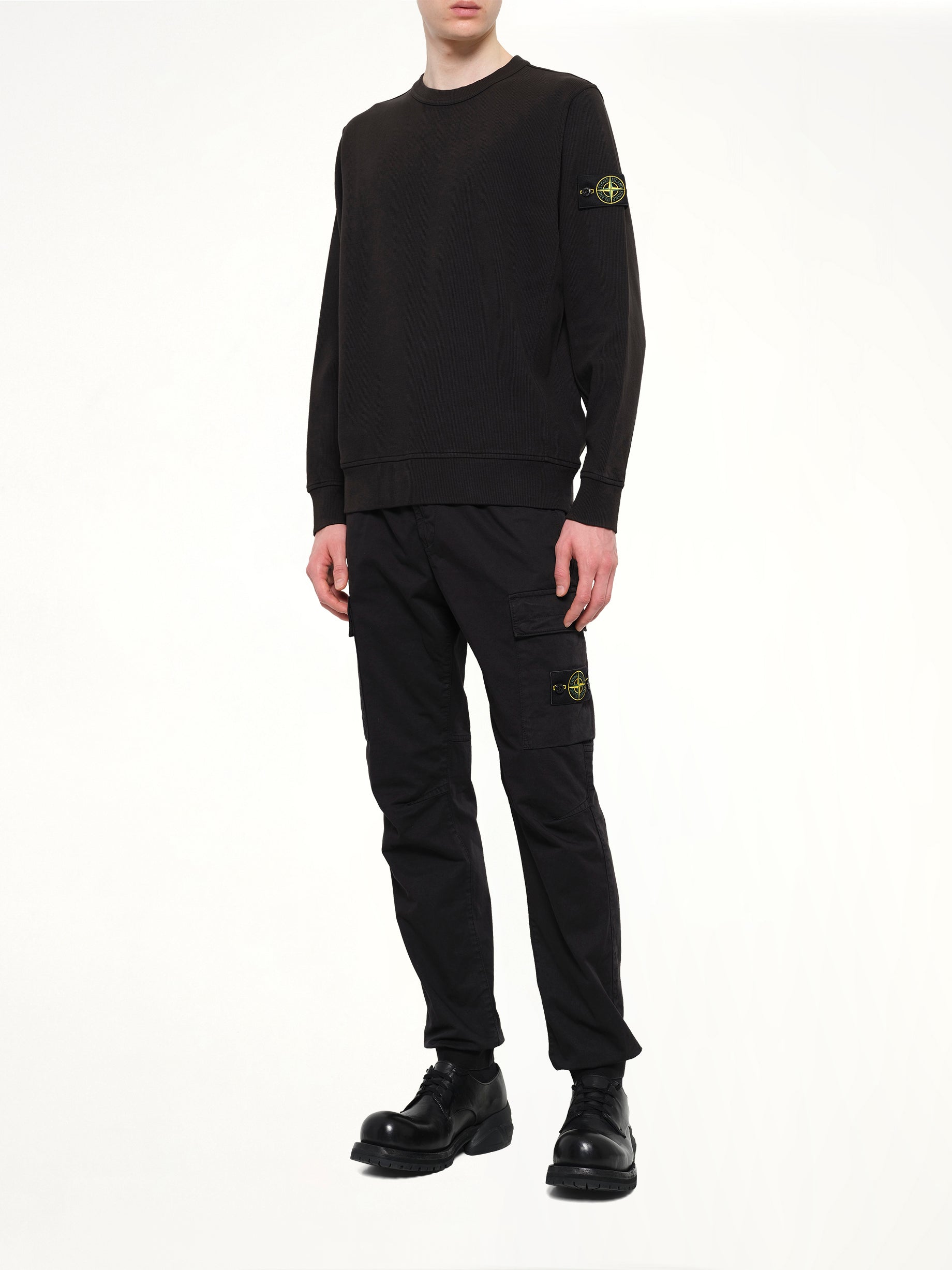6100017 Organic Cotton Sweatshirt in Black