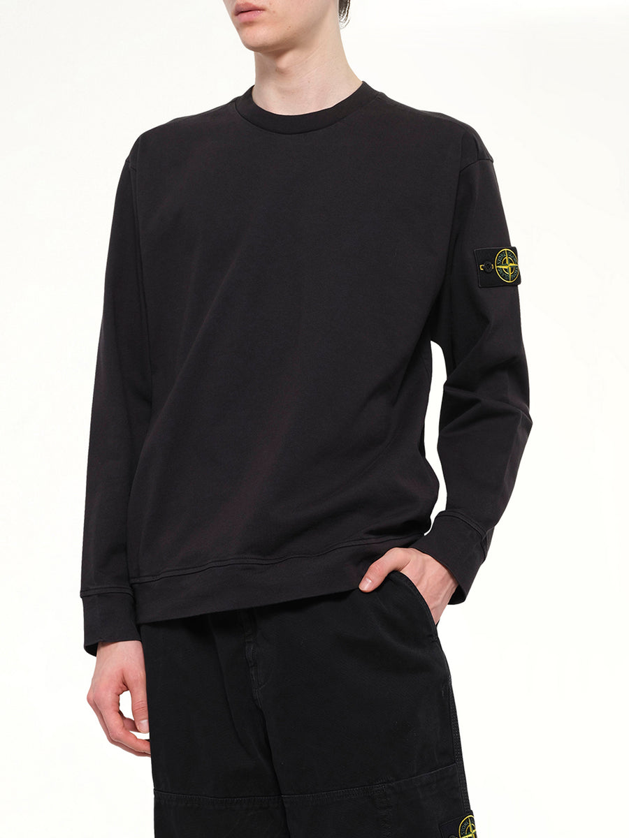 6100057 Cotton Sweatshirt in Black