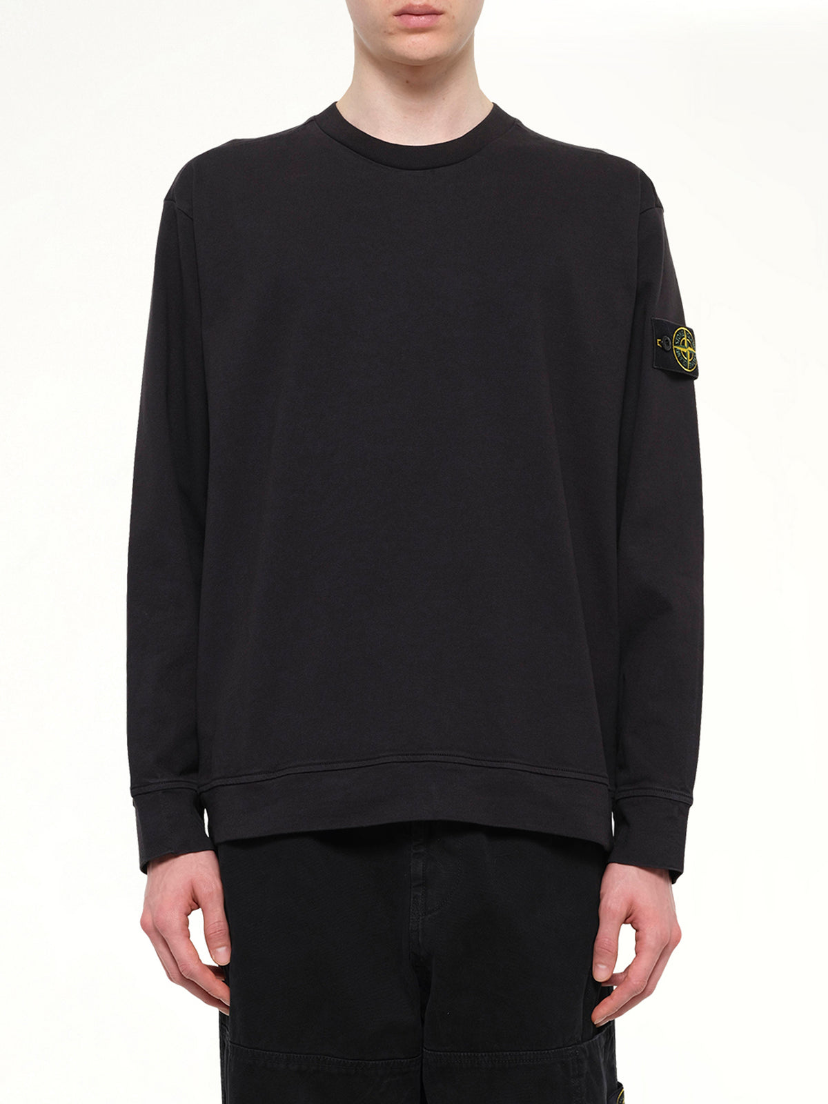 6100057 Cotton Sweatshirt in Black