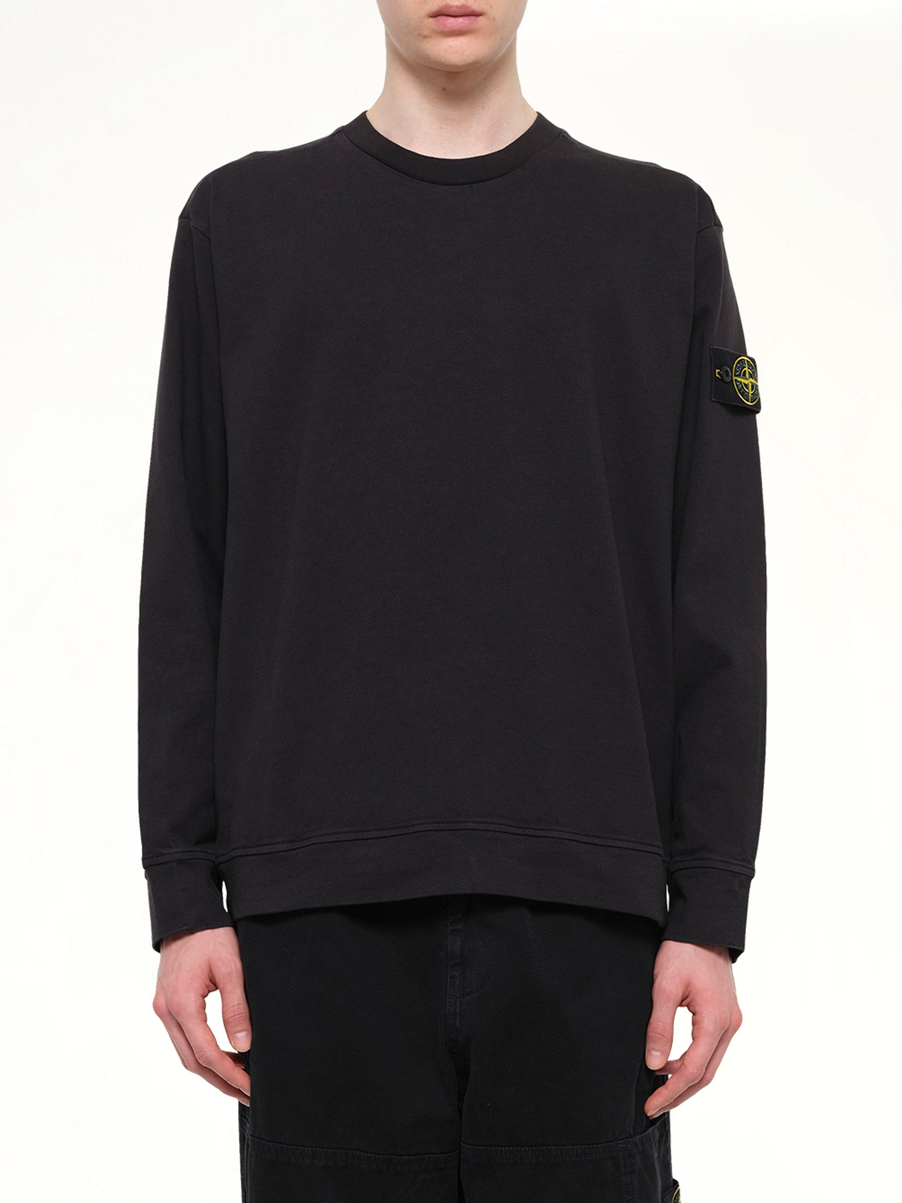 6100057 Cotton Sweatshirt in Black