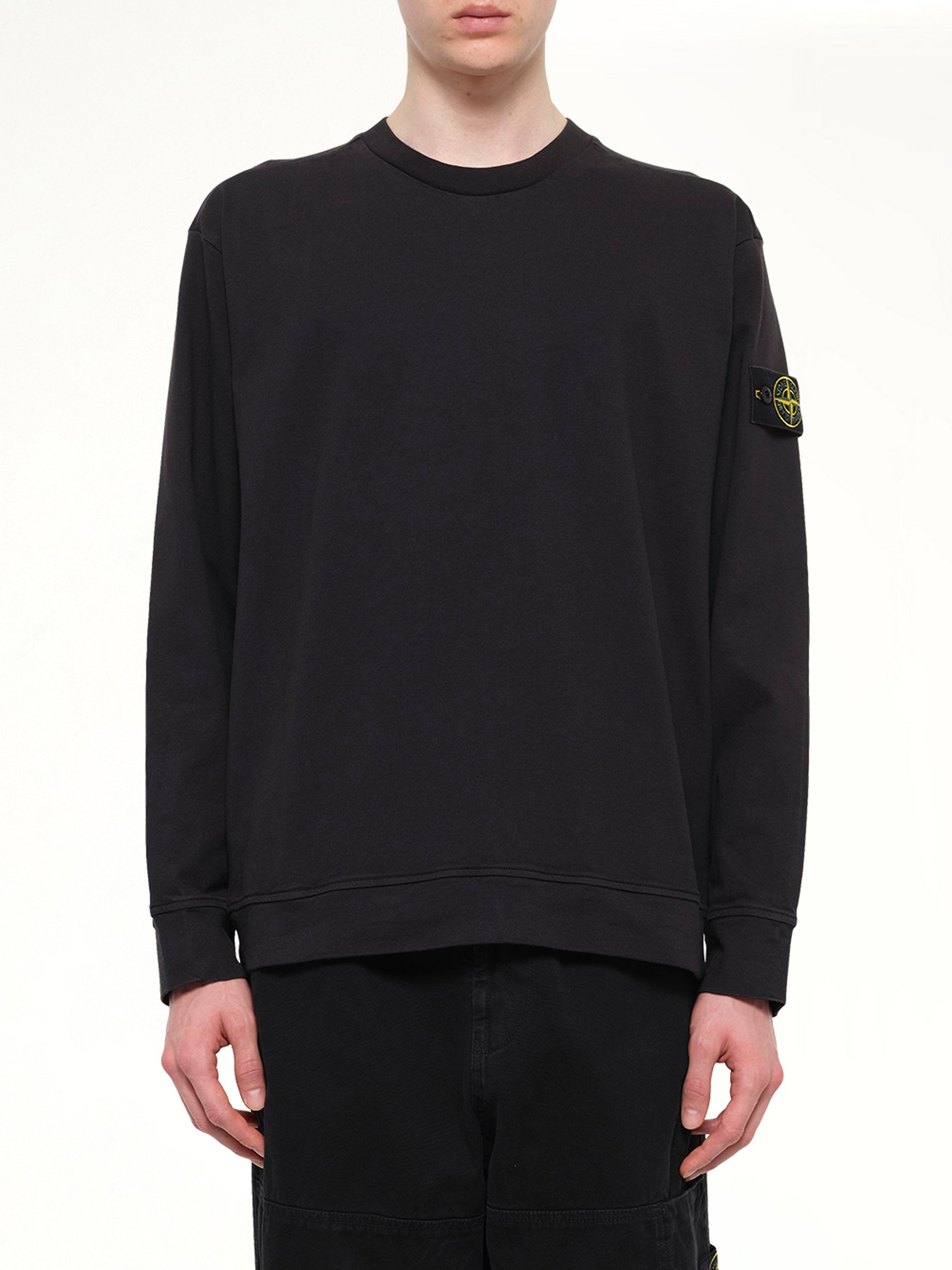 6100057 Cotton Sweatshirt in Black