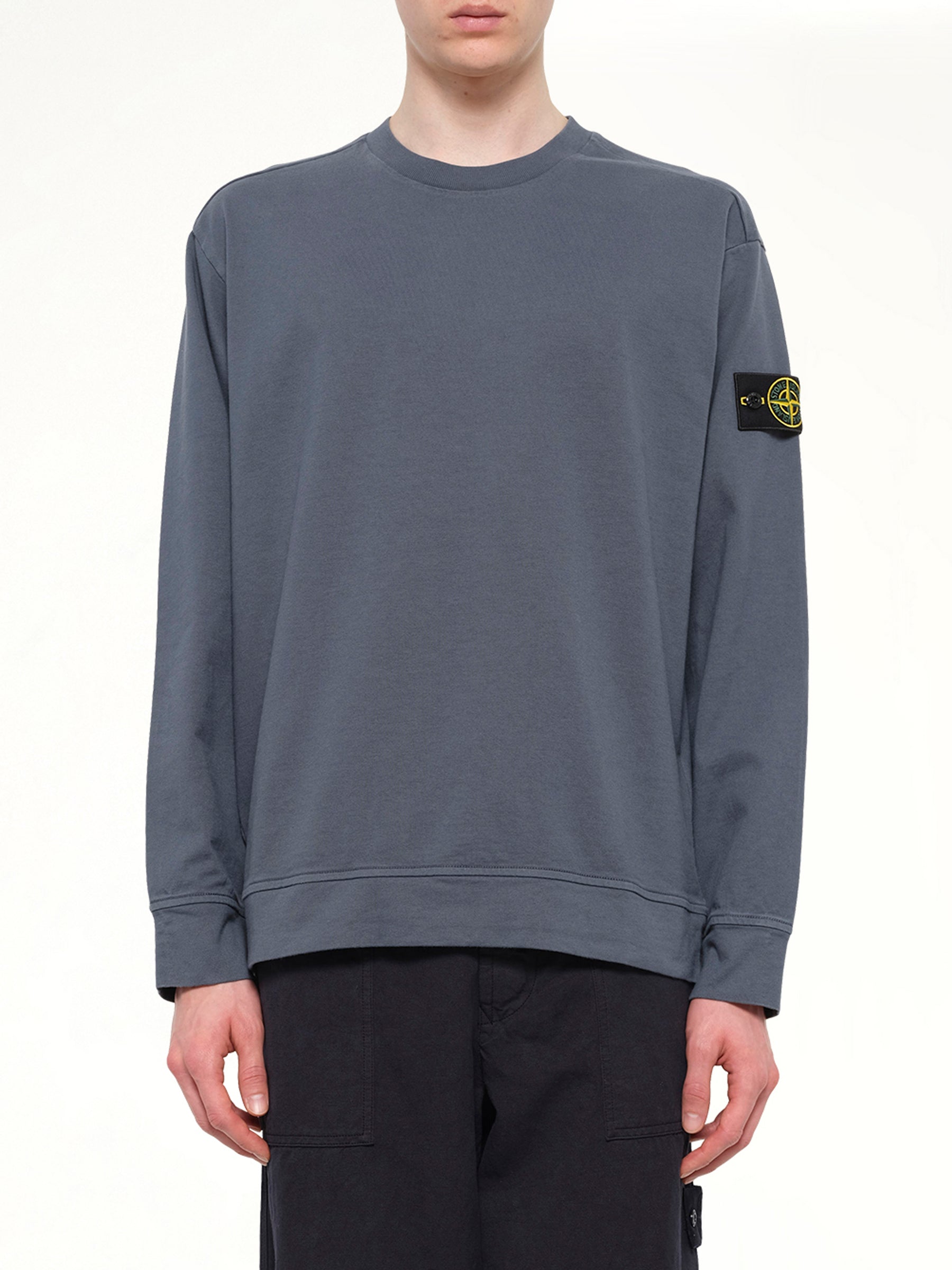 6100057 Cotton Sweatshirt in Slate Blue