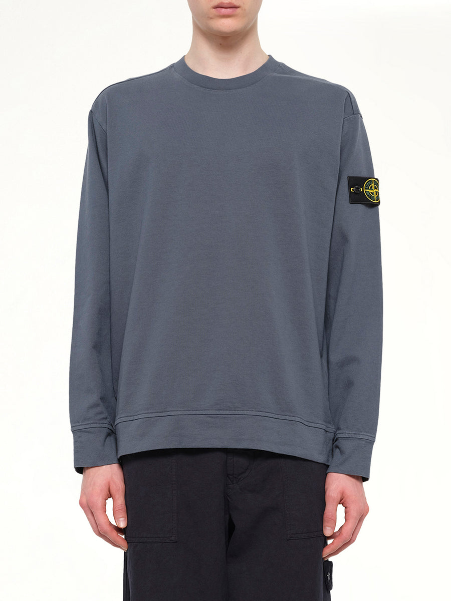 6100057 Cotton Sweatshirt in Slate Blue